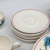 Serwis obiadowy Ceramica Olympia kwiaty polne 31 elementów rustykalny