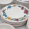 Serwis obiadowy Ceramica Olympia kwiaty polne 31 elementów rustykalny