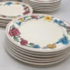 Serwis obiadowy Ceramica Olympia kwiaty polne 31 elementów rustykalny