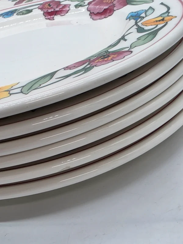 Serwis obiadowy Ceramica Olympia kwiaty polne 31 elementów rustykalny
