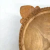 Ręcznie rzeźbiona drewniana szkatułka puzderko unikat lity blok