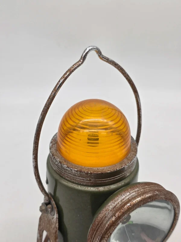 Stara lampa sygnałowa British Empire Hong Kong loft vintage
