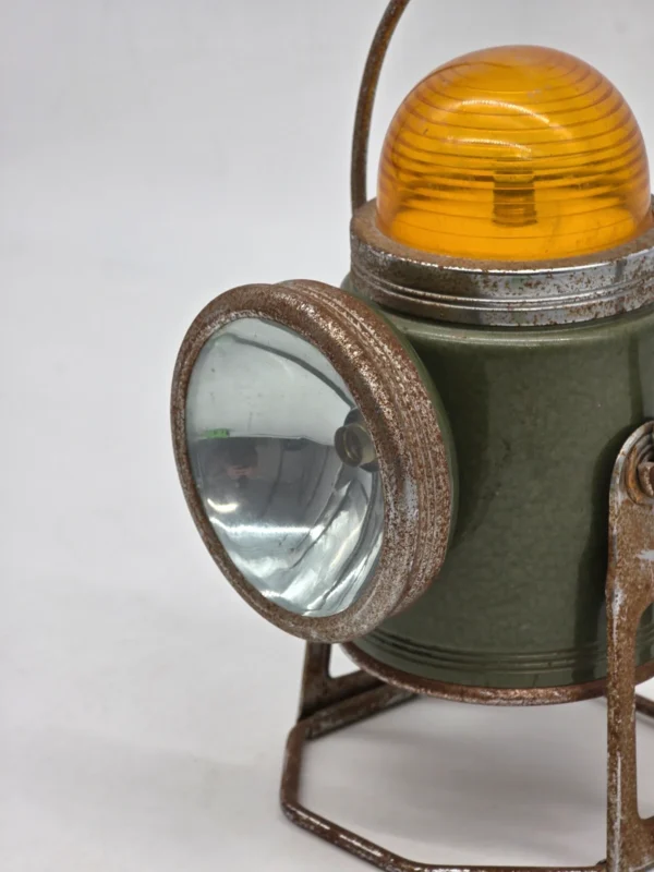 Stara lampa sygnałowa British Empire Hong Kong loft vintage