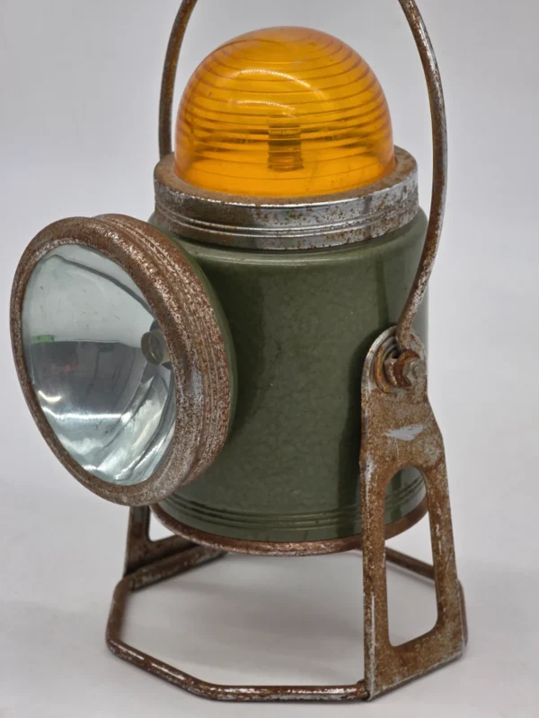 Stara lampa sygnałowa British Empire Hong Kong loft vintage