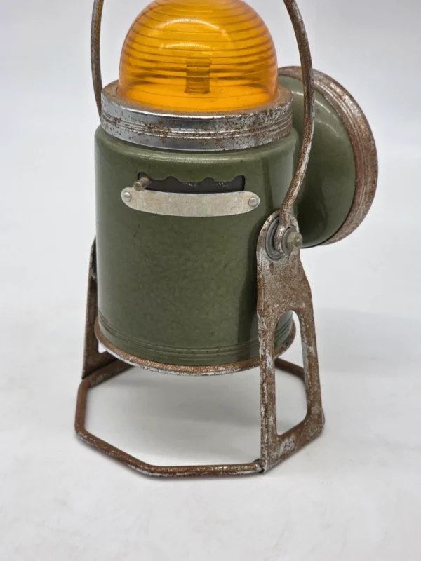 Stara lampa sygnałowa British Empire Hong Kong loft vintage
