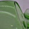 Zielony zestaw do ponczu szkło artystyczne patera z chochelką i 6 filiżanek