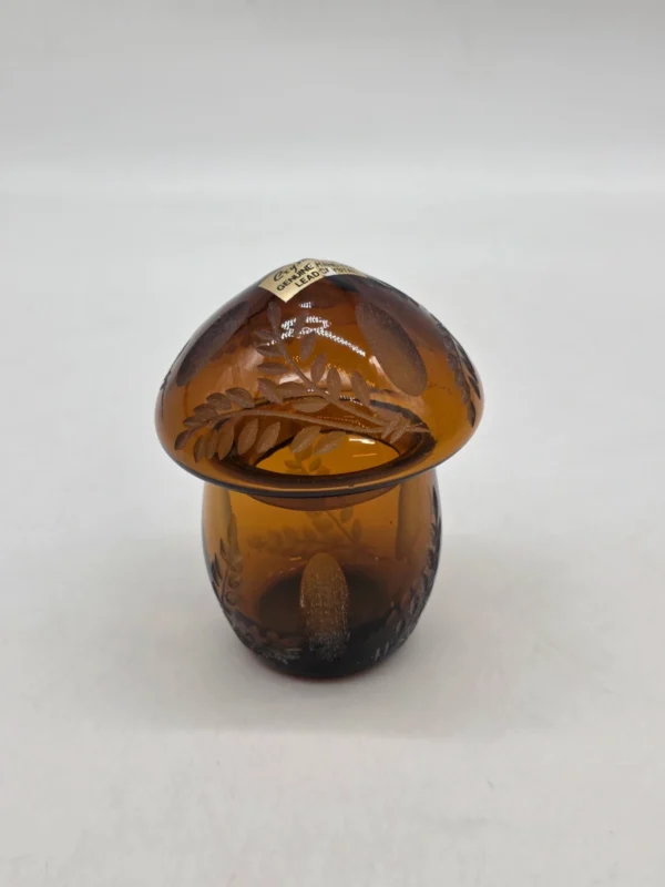 Kryształowe puzderko grzybek miodowy Crystalwist ręcznie szlifowany 14 cm