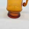 Skandynawski dzbanek Handcraft szkło artystyczne bursztynowe 20 cm