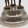 Mosiężna figurka świecznik z trzema postaciami vintage 24 cm