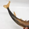 Wielka rzeźba rekin wykonana z naturalnego rogu Como Włochy 67 cm