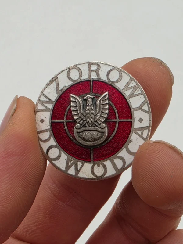 Odznaka Wzorowy Dowódca srebrny orzeł odznaczenie wojskowe PRL