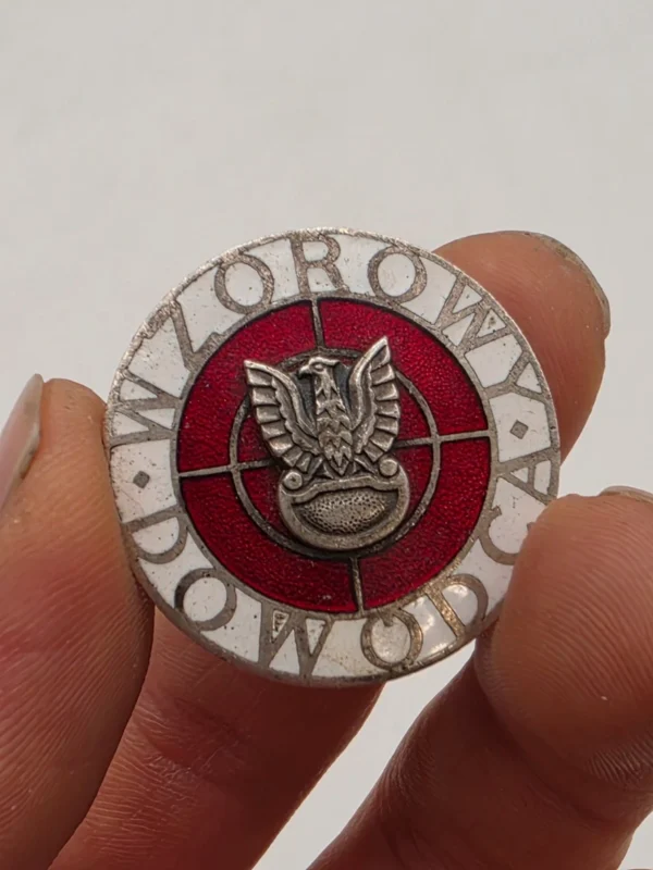Odznaka Wzorowy Dowódca srebrny orzeł odznaczenie wojskowe PRL