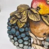 Duża płaskorzeźba Kosz z owocami Ceramiche Sala Italy 37x27 cm