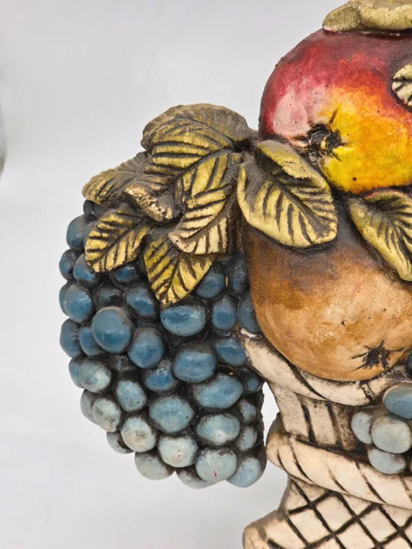 Duża płaskorzeźba Kosz z owocami Ceramiche Sala Italy 37x27 cm