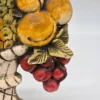 Duża płaskorzeźba Kosz z owocami Ceramiche Sala Italy 37x27 cm