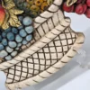 Duża płaskorzeźba Kosz z owocami Ceramiche Sala Italy 37x27 cm