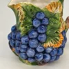 Ceramiczny dzbanek Winogrona Bassano Italy ręcznie malowany 20 cm 1.5 l