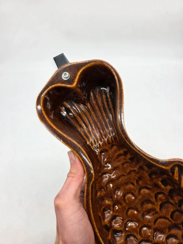 Ceramiczny półmisek w kształcie ryby naczynie do serwowania lub ozdoba 41 cm