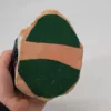 Ceramiczna figurka Drwal z fajką sztuka ludowa rękodzieło vintage 24 cm