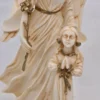 Figurka Anioł Stróż z dzieckiem alabaster patynowany Grecja 21 cm