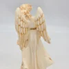 Figurka Anioł Stróż z dzieckiem alabaster patynowany Grecja 21 cm