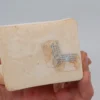 Figurka Anioł Stróż z dzieckiem alabaster patynowany Grecja 21 cm