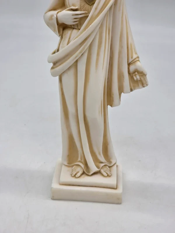 Figurka Najświętsze Serce Jezusa alabaster patynowany 26 cm