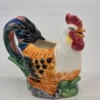 Dzbanek mlecznik w kształcie koguta kolorowa ceramika dekoracyjna wys 14 cm