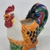 Dzbanek mlecznik w kształcie koguta kolorowa ceramika dekoracyjna wys 14 cm