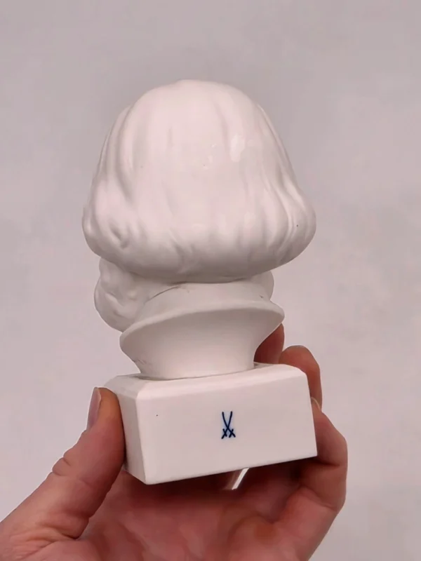Popiersie Karol Marks Meissen porcelana biskwitowa rzeźba kolekcjonerska wys 14 cm