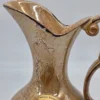 Ceramiczny dzbanek wazon Lausitzer Handarbeit J Wehner złoty luster vintage wys 29 cm