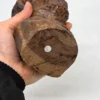 Drewniana rzeźba popiersie męskie egzotyczne drewno żelazne rękodzieło wys 22 cm