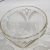 Zestaw do ponczu bole kryształowa misa z pokrywą i 6 filiżanek kpl vintage