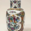 Wielki wazon podłogowy chiński porcelana ptaki kwiaty sygnatura wys 40 cm