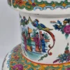 Wielki wazon podłogowy chiński porcelana ptaki kwiaty sygnatura wys 40 cm