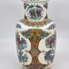 Wielki wazon podłogowy chiński porcelana ptaki kwiaty sygnatura wys 40 cm