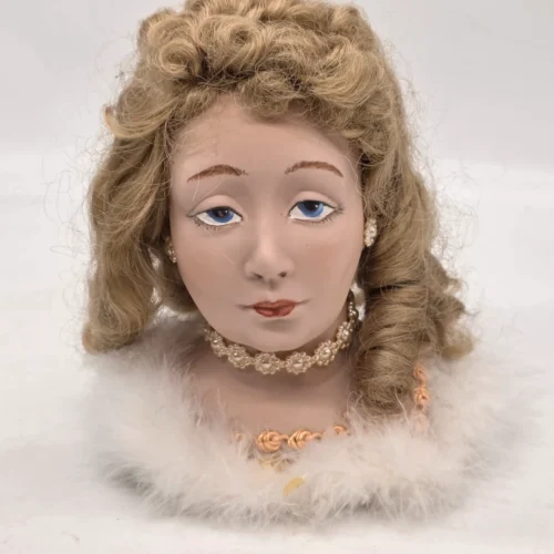 Głowa lalki popiersie biskwit porcelana Alberon Dolls Alberon vintage 18 cm