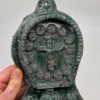 Kropielnica ścienna ceramika artystyczna zielona krzyż serce wys 30 cm