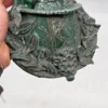 Kropielnica ścienna ceramika artystyczna zielona krzyż serce wys 30 cm