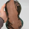 Kropielnica ścienna ceramika artystyczna zielona krzyż serce wys 30 cm