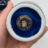 Para kobaltowych wazonów złote bażanty sygnatura China porcelana