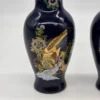 Para kobaltowych wazonów złote bażanty sygnatura China porcelana