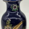 Para kobaltowych wazonów złote bażanty sygnatura China porcelana