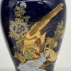 Para kobaltowych wazonów złote bażanty sygnatura China porcelana
