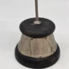 Mosiężna patera but turecki gondola na nodze grawer orient wys 42 cm