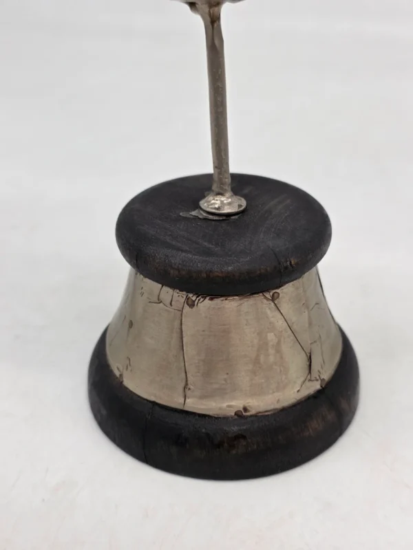 Mosiężna patera but turecki gondola na nodze grawer orient wys 42 cm