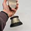 Mosiężna patera but turecki gondola na nodze grawer orient wys 42 cm