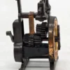 Stara temperówka miniatura zegar kolebnikowy mechanizm klikający wys 8 cm