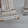 Francuski zegar kominkowy Art Deco ceramika niebieskie róże France 28 cm