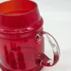 Rubinowy zestaw do nalewek duży kufel 1,2L i 6 kieliszków szkło dmuchane z huty